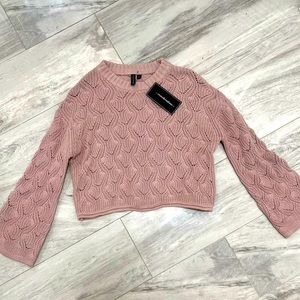 Blush/mauve tone knit sweater